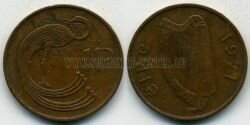 Монета Ирландия 1 пенни 1971 г.
