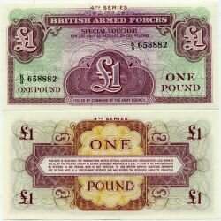 Банкнота ( бона ) Великобритания 1 фунт ND.