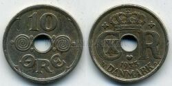 Монета Дания 10 эре 1935 г.