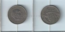 Монета Испания 5 песет 1974 г. 
