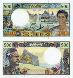 Банкнота Французская Полинезия 500 франков 1992 г.