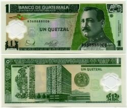 Банкнота ( бона ) Гватемала 1 кетцаль 2006 г.