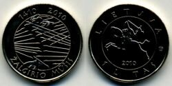 Монета Литва 1 лит 2010 г.