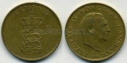Монета Дания 1 крона 1957 г."Фридерик IX".