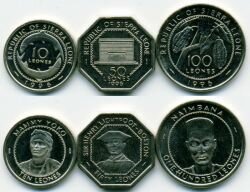 Сьерра-Леоне набор 3 монеты 1996 г.