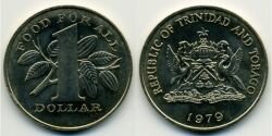 Монета Тринидад и Тобаго 1 доллар 1979 г.