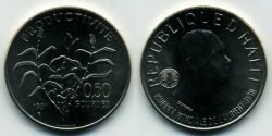 Монета Гаити 0,50 гурда 1981 г. FAO