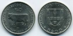 Монета Португалия 5 эскудо 1983 г. FAO