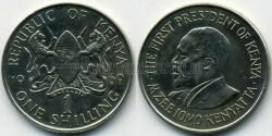 Монета Кения 1 шиллинг 1969 г.