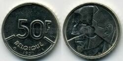 Монета Бельгия 50 франков 1990 г. BELGIQUE