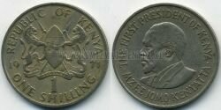 Монета Кения 1 шиллинг 1971 г.