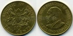 Монета Кения 10 центов 1978 г.