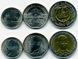 Таиланд набор 3 монеты.