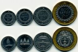 Камбоджа набор из 4-х монет 1994 г.