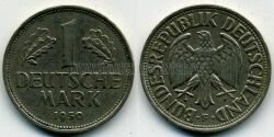 Монета ФРГ 1 марка 1950 г. F