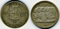 Монета Бельгия 100 франков 1949 г. BELGIЁ