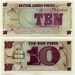 Банкнота ( бона ) Великобритания 10 пенсов ND.