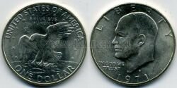 Монета США 1 доллар 1971 г. Эйзенхауер