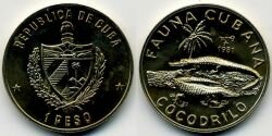 Монета Куба 1 песо 1981 г.