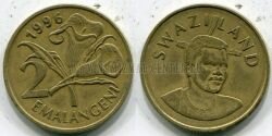 Монета Свазиленд 2 емалангени 1996 г. 