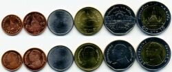 Таиланд набор 6 монет.