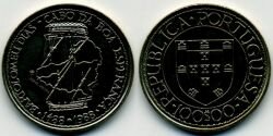 Монета Португалия 100 эскудо 1988 г."Бартоломео Диас".